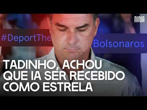 🔥Flávio é mal recebido por estadunidenses que explodem campanha e pedem deportação da familícia🔥